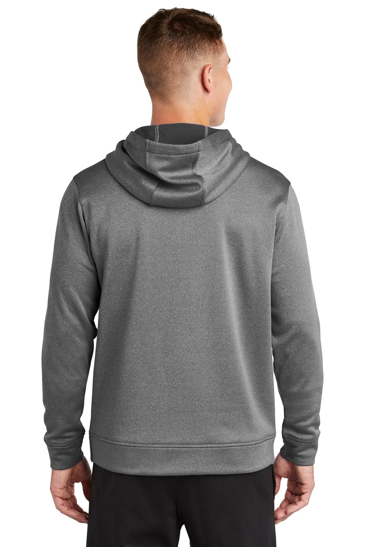 Sport-Tek ® PosiCharge ® Sport-Wick ® Heather Fleece Hooded Pullover. ST264