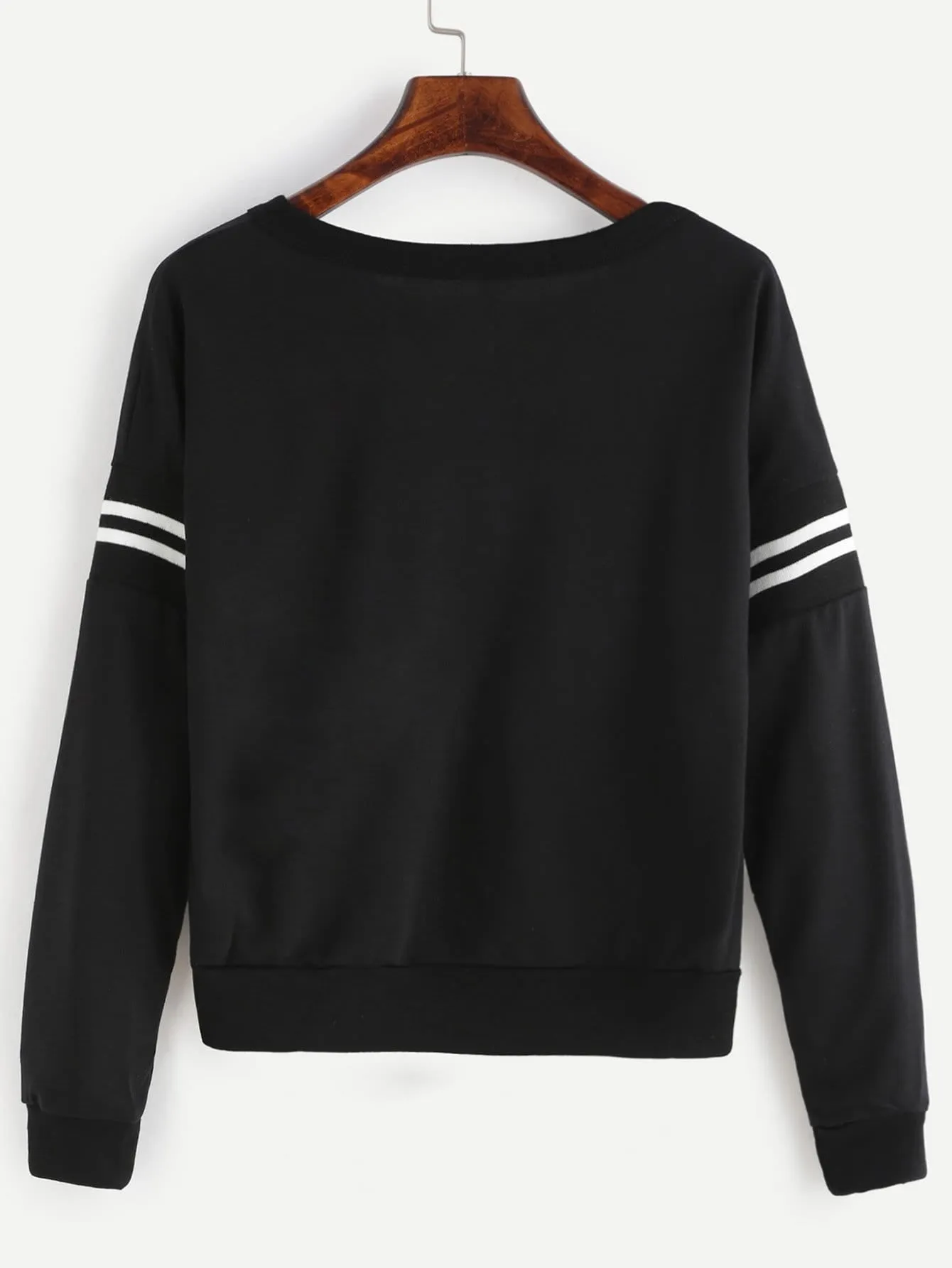 Varsity pullover fashion sweater