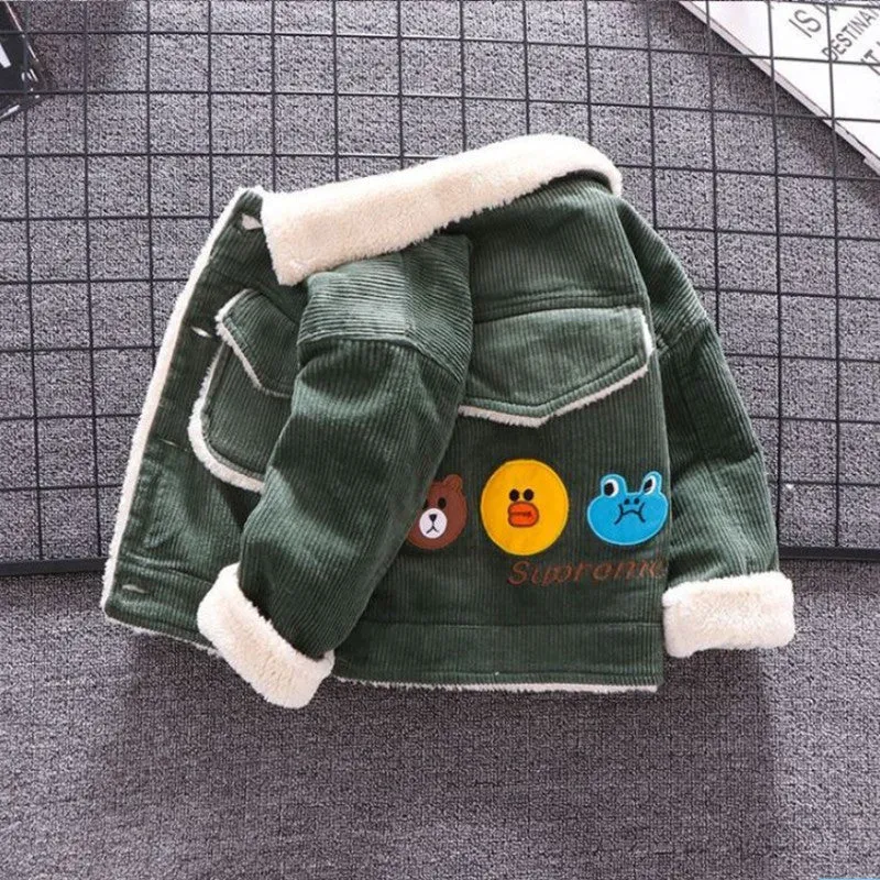 Winter 1 Piece Kids Baby Girls Jacket Childrens Clothing Toddler Girl Boy Tops Fleece Jackets Coat Outerwear for Kids