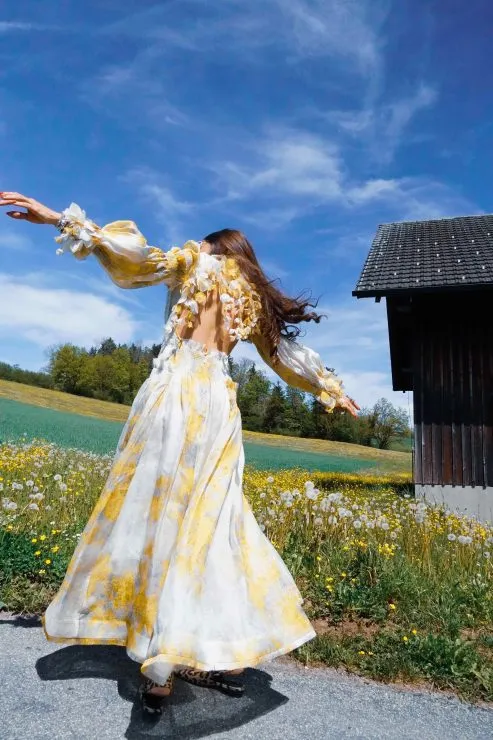 Zimmermann Botanica Wattle Gown (For Hire)